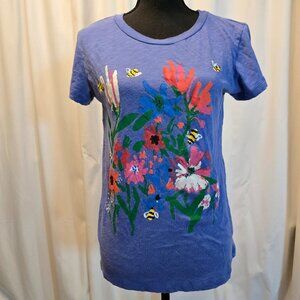 J.Crew Xerces Society Bees & Flowers T-Shirt L